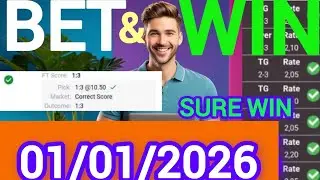 Correct Score Predictions for Today 01/1/2026| Football predictions|Soccer predictions/Sure Wins