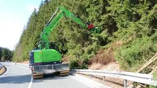 HYUNDAI Kurzheckbagger HX145 LCR in Forsteinsatz
