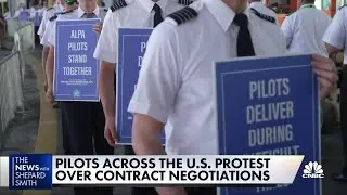 Pilots picket at airports across the country
