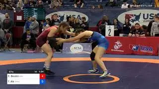 62 Kg Quarterfinal Emma Bruntil McKendree Bearcat Wrestling Club Vs Teshya Alo Titan Mercury Wrest