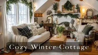Cozy Small Space Cottage ❄️| Thrifted Vintage Farmhouse Winter Decorating Ideas