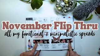 November Flip Thru | All My Functional and Minimalistic Spreads