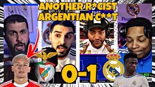 Real Madrid fans RAGE at racist Benfica player Vs Vinicius Junior in 1-0 UCL victory 🤬