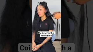Coi Leray with a new hairdo