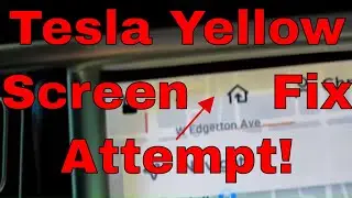 Tesla Center Screen Yellow Border Attempted Fix! :-(
