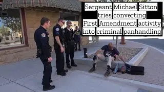 Farmington, NM police coerce street musician to close his case to discourage solicitation of funds