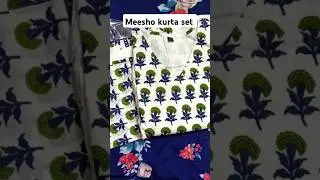 Meeshoo kurta set haul review #shorts#meesho#trending
