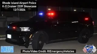 Rhode Island Airport Corporation Police K-9 Cruiser 2339 Showcase | 2023 Dodge Durango Pursuit