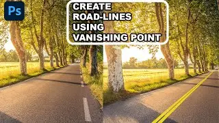 How To Create Road Lines Or Marking In Photoshop -  Photoshop Tutorial
