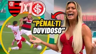 Olha o que a RENATA FAN FALOU sobre FLAMENGO 1X1 INTERNACIONAL | ANÁLISE de PÊNALTI | Jogo Aberto