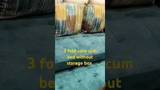 3 fold sofa cum bed without storage#furniture #sofabed #modularfurniture #sofa