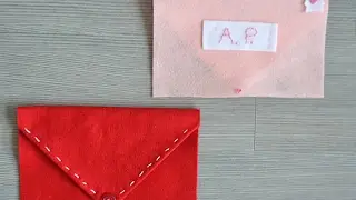 How to Make a Decorative Felt Valentine Envelope