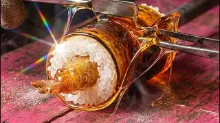 Making a Colored Glass Crunchy Roll ASMR ✨ Tempura Shrimp Sushi Cooking