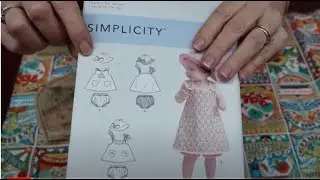 Sewing Simplicity 9512 baby dress and hat