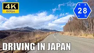 【Driving in Japan】Yamanashi Prefectural Route 28: Sutama - Kiyosato [Insta 360 Ace Pro 4K60P]