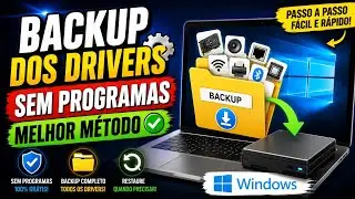 Aprenda fazer Backup dos DRIVERS em 1 MNUTO (SEM PROGRAMAS)