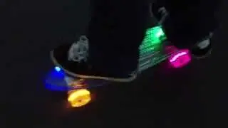 Sunset Skateboard With LED Wheels