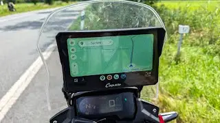 3 Monate mit riesigem Android-Auto/CarPlay-Display am Motorrad (Carpuride W702)