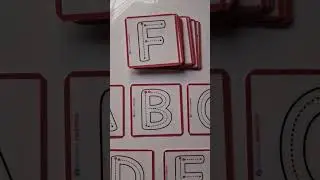 Grafomotricidad. Tatjetas didacticas. Letras.
