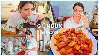 İftarda Çin Mutfağı Tatlı Ekşi Soslu Tavuk Sebzeli Noodle Günlük Vlog