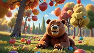 Bobo Bear Eats Jellybeans | Fun Kids Song | Nursery Rhymes and Baby Songs