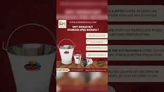 Why should buy stainless steel bucket? #kitchenware #qualitykitchen #indianfood  #cooking #bucket