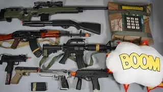 AK47 and CS2 Weapon Toy Gun Airsoft Nerf Gun - AWP Glcok Mac10 - Realistic Toy Guns Collection