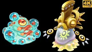Rare Poppette & Epic Yelmut - Comparison (My Singing Monsters) 4k