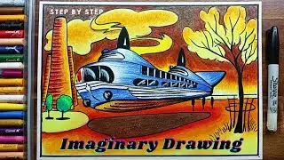 AN IMAGINARY DRAWING - HOW TO DRAW SPACE SHIP 🚀 🌌@VipulSwamiArts