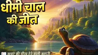 धीमी चाल की जीत||कछुए की कहानी||बच्चो की कहानी ||मोरल स्टोरी