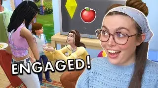 my sim got ENGAGED at their BIRTHDAY PARTY // Disney Princess Legacy Challenge ep.29