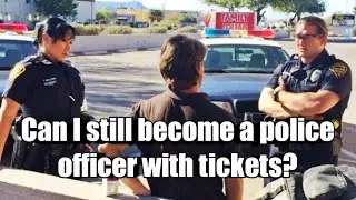 Can I be hired as a police officer with a bad driving record?