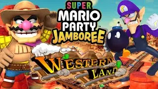 ASM: Super Mario Party Jamboree *Western Land* Gameplay Match!!