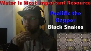 Water Is Most Important Resource / Prolific The Rapper - Black Snakes (Reaction)