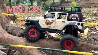 RC MN128 RUBICON Scale 1/12 UPGRADE ESC Hobbywing 1060 | TRANSMITTER DUMBORC SERVO 35kg