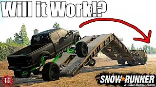 SnowRunner: Does A Bridge Work As A RAMP!? (Experiment)