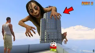 PART 2 | MOMO Ghost Arrived at Franklin and Shinchan House What Happen Next 😱