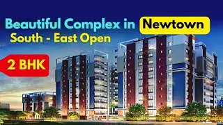 2bhk south east facing flat in luxury complex with swimming pool in Newtown Kolkata #2bed #2bhk 