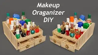 DIY Easy And Useful Makeup Organizer Made With Waste Materials | Cosmetics Holder Table | Drawers