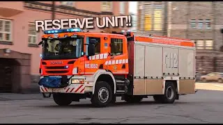 [RESERVE UNIT!] Fire Trucks and Ambulances Responding from Helsinki Central Fire Station!