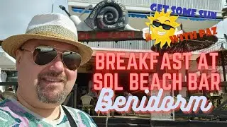 Full English Breakfast at Sol Beach Bar, Benidorm
