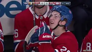 Cale Fleury crushes Vladislav Namestnikov with big hit