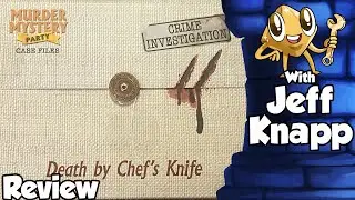 Murder Mystery Party Case Files Death by Chefs Knife Review - With Jeff Knapp