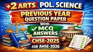 +2 Arts pyq pol. Science  paper # viralvideo # CHSE-2025 FOR AHSE-2026 