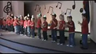 Pre-Schoolers sing Bear Down