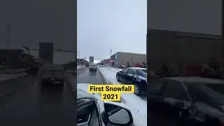 First Snowfall 2021 | Alberta | Canada | Canada Winter Driving | Snow Time