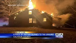 Historic Calhoun County school building lost to New Year's Eve fire