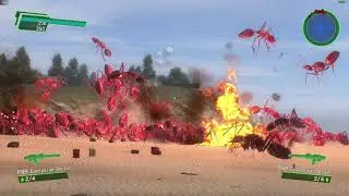 EDF4.1 Online1/4 (Inferno) Crimson (Fencer250HP) (Force Axe+Mortar+NPC Strategy)