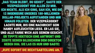 SIE NICKTE … DANN ZERSTÖRTE SIE DEN VIZEPRÄSIDENTEN, DER SIE ENTLASSEN HATTE
