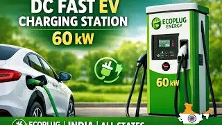 DC Fast EV Charging Station 60 kW | ECOPLUG ENERGY India (All States)